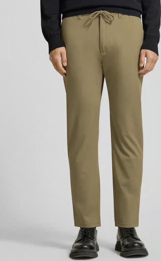 MCNEAL tapered fit stoffen broek met elastische band - Foto 2