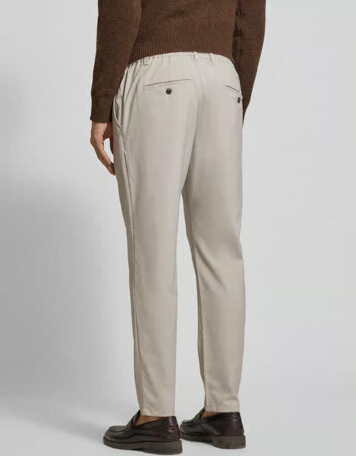 MCNEAL Tapered fit stoffen broek met Elastische band