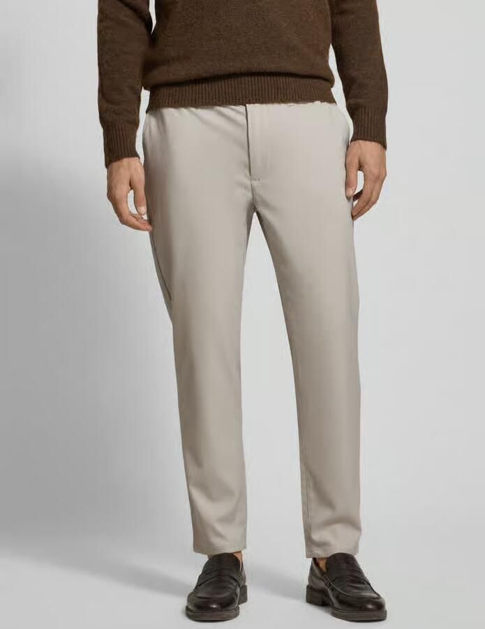MCNEAL Tapered fit stoffen broek met Elastische band - Foto 2