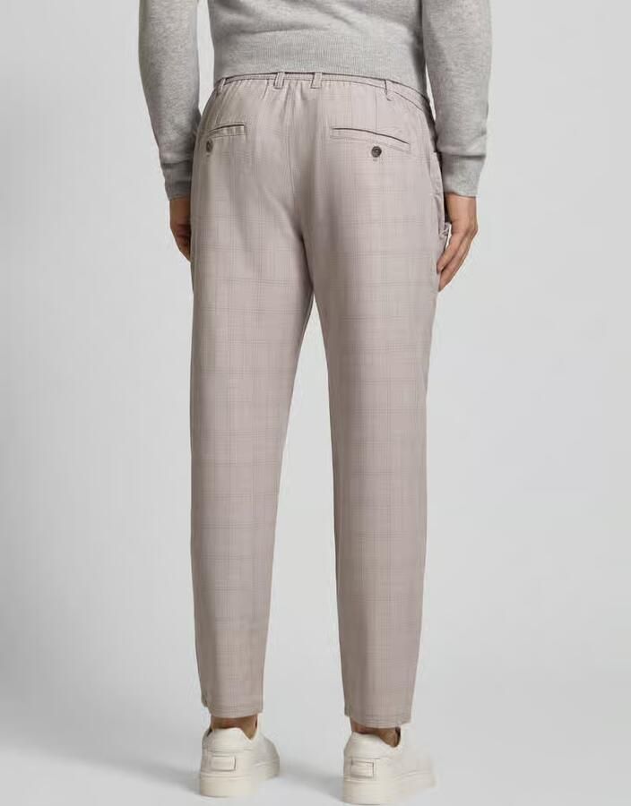 MCNEAL Tapered fit stoffen broek met Elastische band