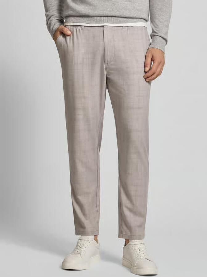 MCNEAL Tapered fit stoffen broek met Elastische band - Foto 2