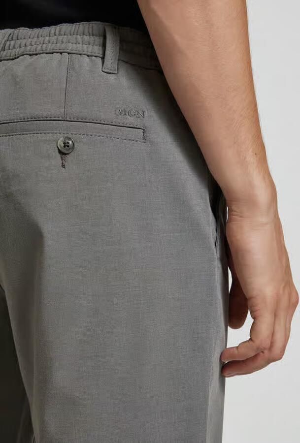 MCNEAL tapered fit stoffen broek met tunnelkoord