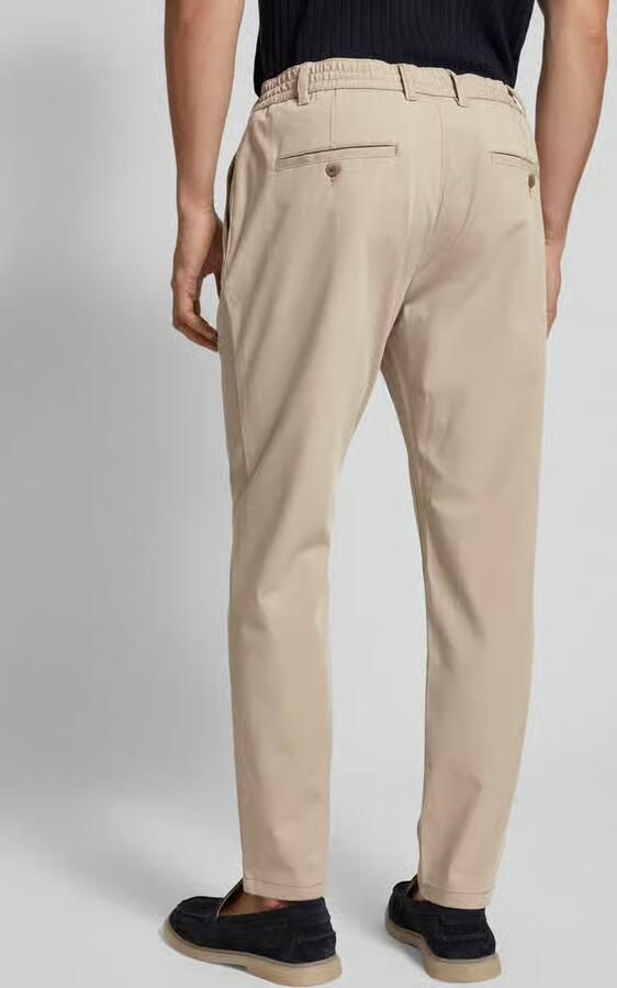 MCNEAL tapered fit stoffen broek met tunnelkoord