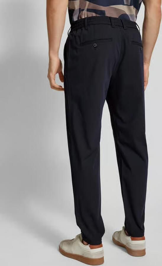 MCNEAL tapered fit stoffen broek met tunnelkoord