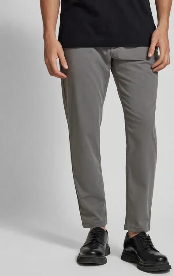 MCNEAL tapered fit stoffen broek met tunnelkoord - Foto 2