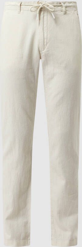 MCNEAL Regular fit broek van linnenmix