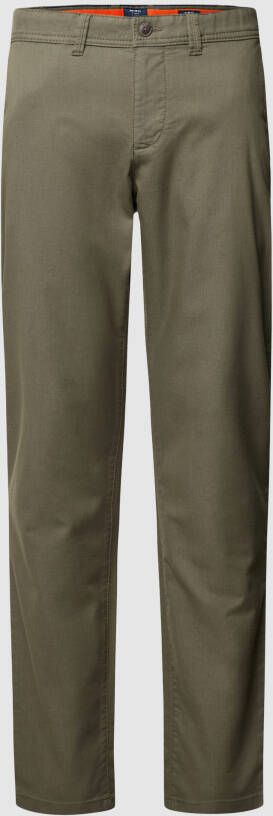 MC NEAL Slim fit chino met structuurmotief