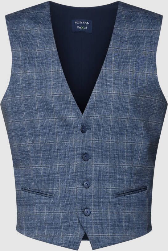 MCNEAL Slim fit gilet met ruitmotief