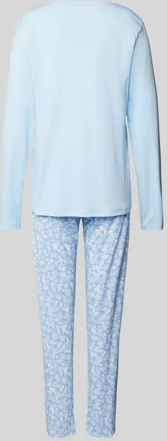 Mey Pyjama Flower Meadow Comfortband ronde hals comfortabel single jersey lange mouw (2-delig) - Foto 4