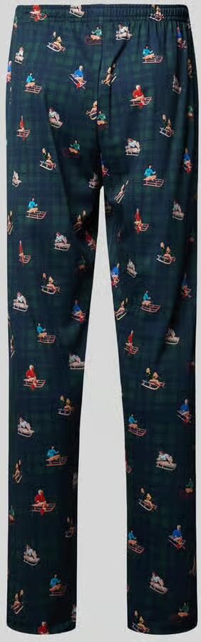 Mey Relaxed fit-pyjamabroek met motiefprint model 'SLEDGE RIDE' - Foto 1