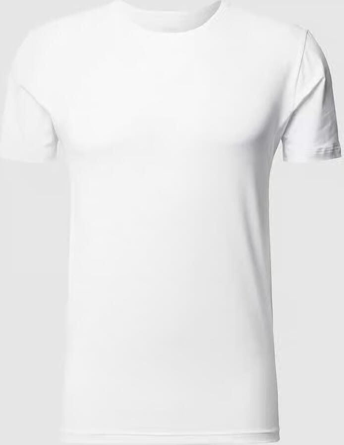 Mey Shirt voor eronder Dry Cotton Functional Korte mouw ronde hals single jersey met extra lange rug - Foto 3