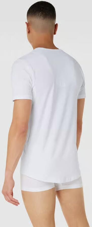 Mey Shirt voor eronder Dry Cotton Functional Korte mouw ronde hals single jersey met extra lange rug - Foto 20