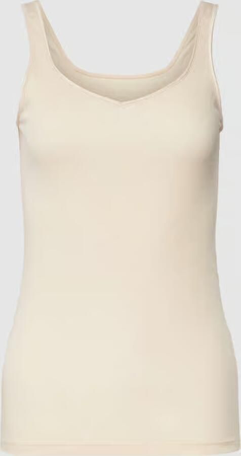 Mey Tanktop Noblesse smalle pasvorm brede bandjes diepe v-hals - Foto 2