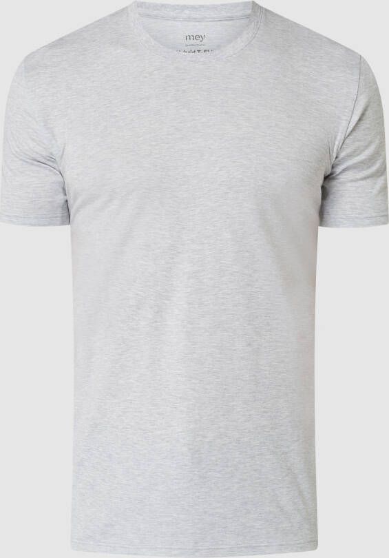 Mey Slim fit T-shirt met siernaden vochtregulerend