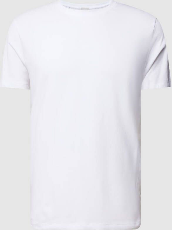 Mey T-shirt met geribde ronde hals model 'RELAX'