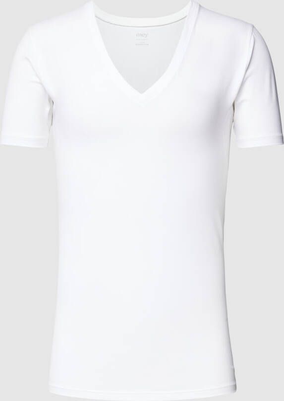 Mey T-shirt met V-hals model 'BUSINESS' CLASS'