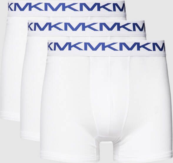 MICHAEL Kors Boxershort met logo in band in een set van 3 stuks model 'STRETCH FACTOR BOXER'