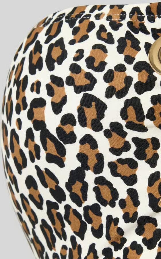 Michael Kors Badpak met vetersluiting model 'SMALL LEOPARD LACE UP ONE'