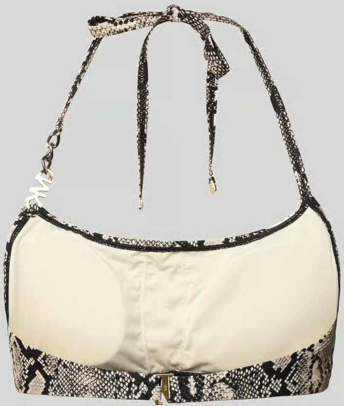 Michael Kors Bikinitop met logo chain strap model 'BOHO PYTHON' - Foto 2