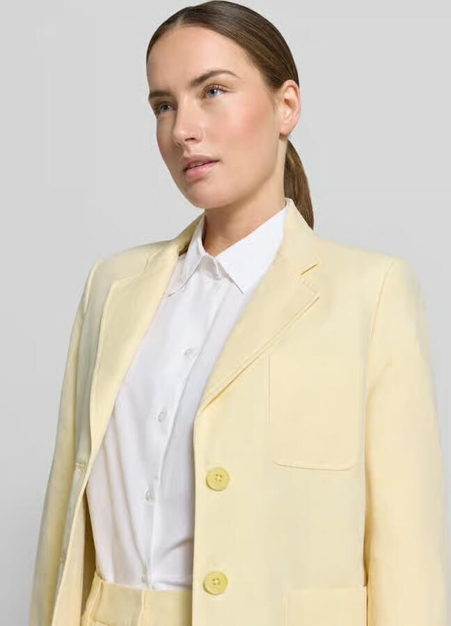 MICHAEL Kors Blazer van Linnenmix met Reverskraag en Borstzak