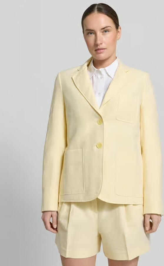 MICHAEL Kors Blazer van Linnenmix met Reverskraag en Borstzak - Foto 3
