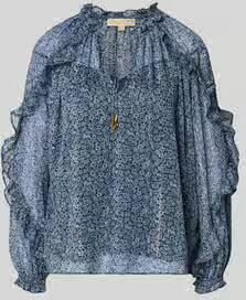 MICHAEL Kors Blouseshirt met ruches en Serafinokraag