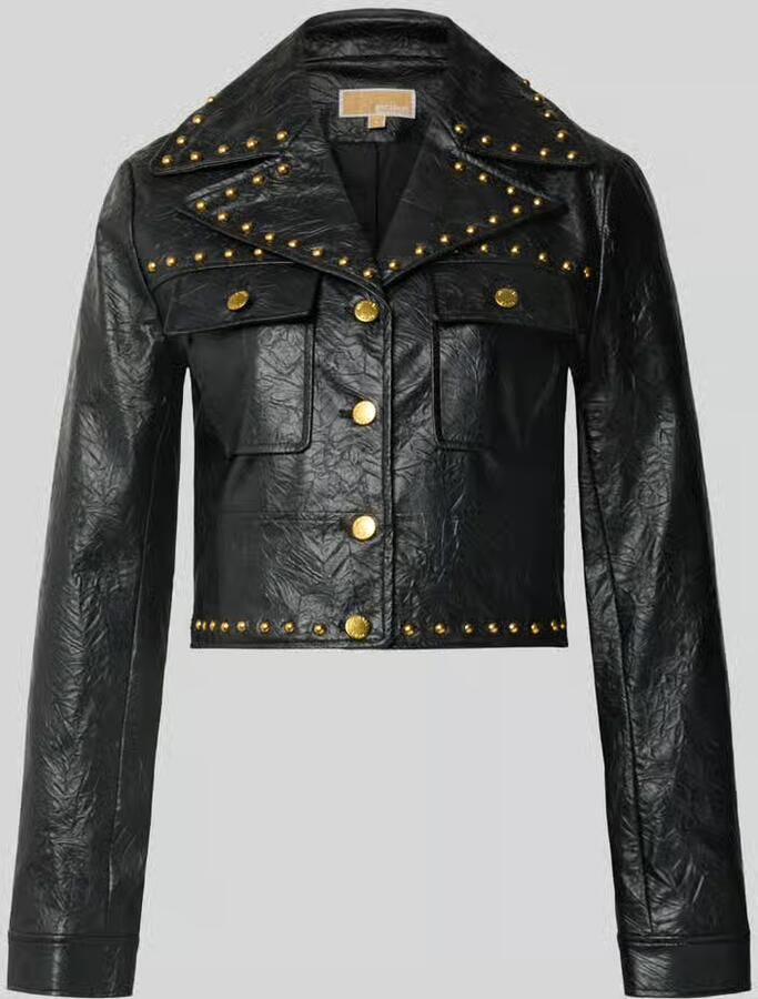 MICHAEL Kors Cropped jack in leerlook model 'STUDDED'