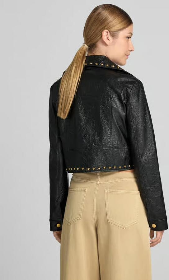MICHAEL Kors Cropped jack in leerlook model 'STUDDED'