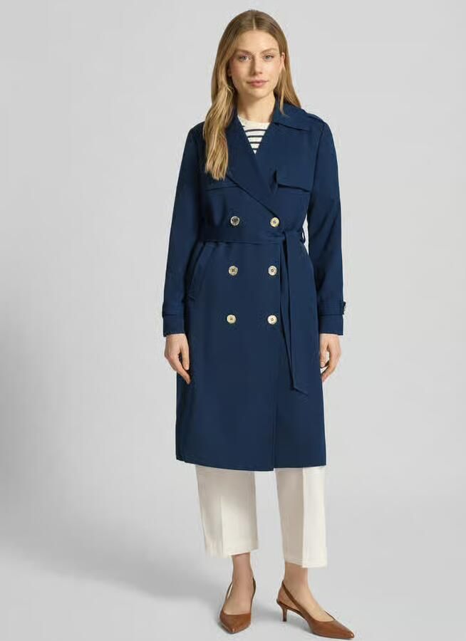 MICHAEL Kors Dubbelrijige trenchcoat met strikceintuur - Foto 2