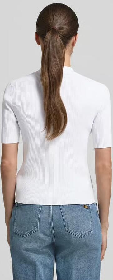 MICHAEL Kors Gebreid shirt met vetersluiting en platte kraag - Foto 3