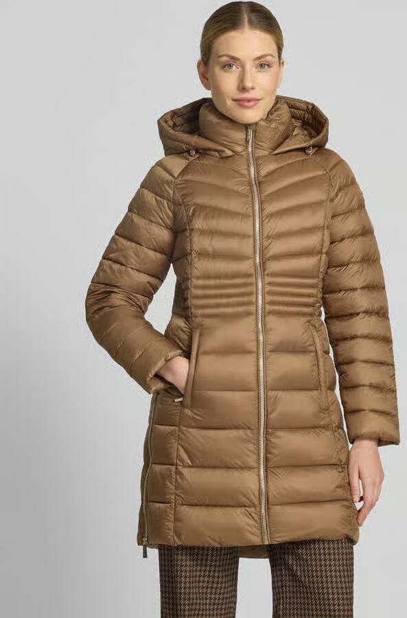 MICHAEL Kors Gewatteerde mantel met ritszakken en capuchon - Foto 2