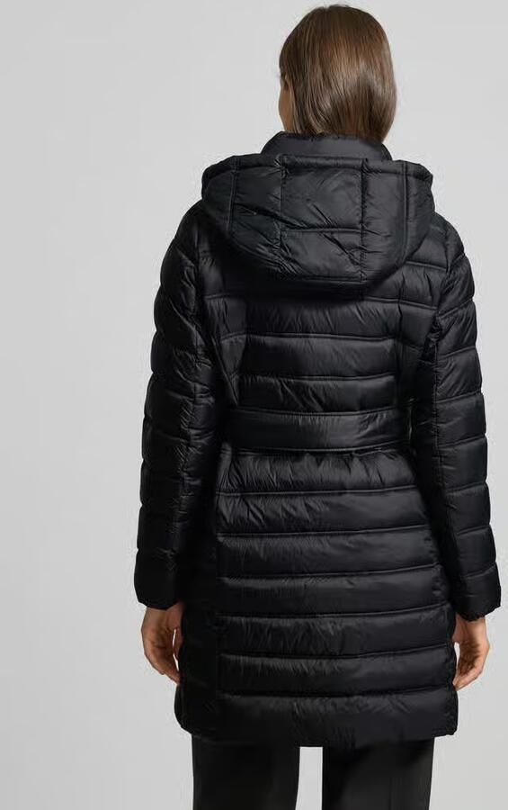 MICHAEL Kors Gewatteerde mantel met tailleband model 'Longline'