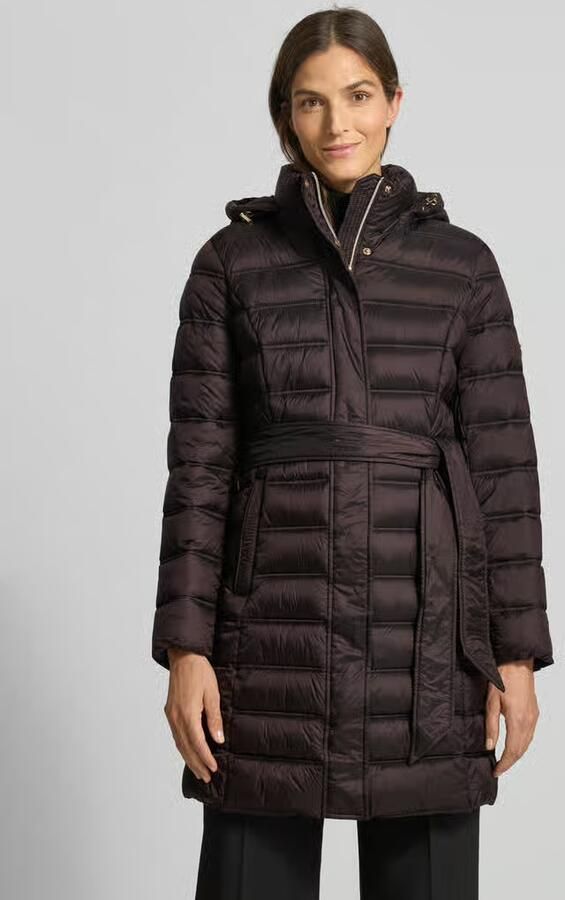 MICHAEL Kors Gewatteerde mantel met tailleband model 'Longline' - Foto 3