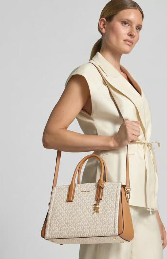 MICHAEL Kors Handtas in leer met logomotief model 'LAILA' - Foto 7
