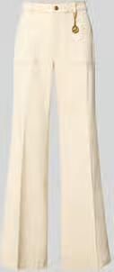 MICHAEL Kors High rise bootcut fit stoffen broek van katoenmix