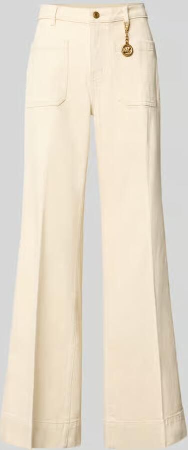 MICHAEL Kors High rise bootcut fit stoffen broek van katoenmix - Foto 2