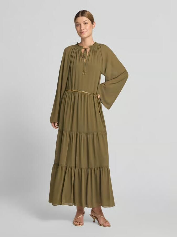 MICHAEL Kors maxi-jurk in laagjeslook met riem - Foto 3