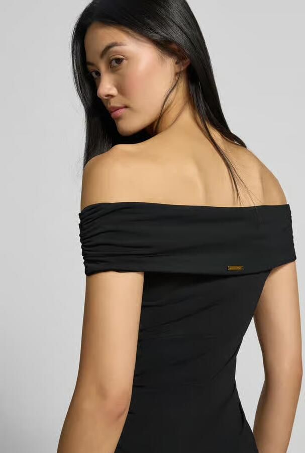 MICHAEL Kors Midi-jurk in off-shoulder-design met stretch