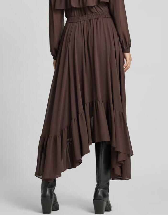 MICHAEL Kors midi-rok van chiffon in asymmetrische look - Foto 2