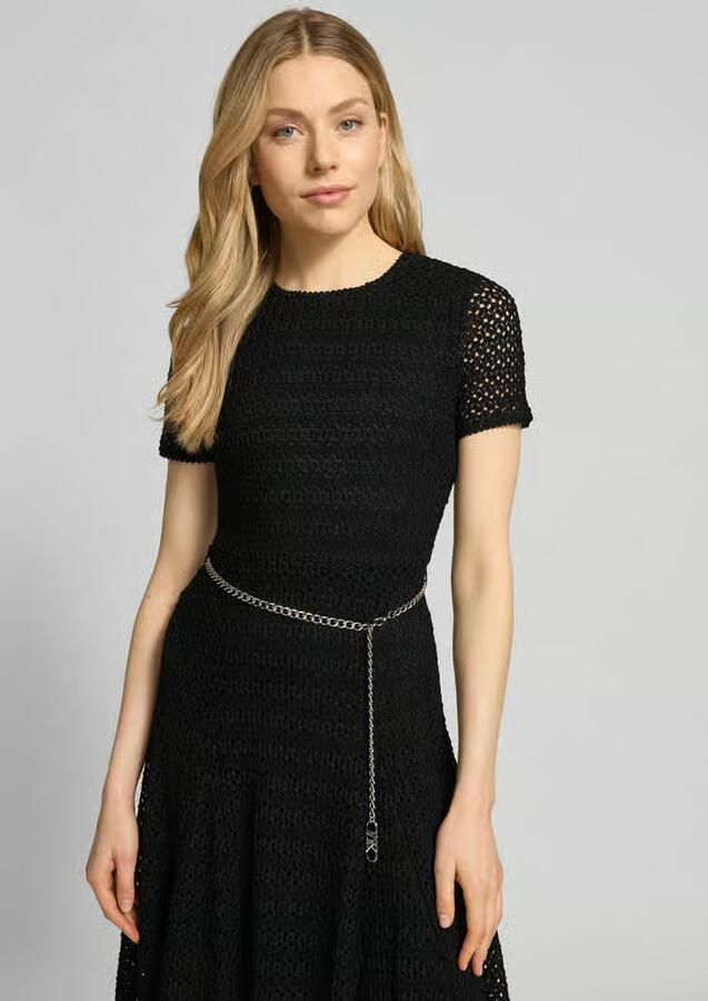 MICHAEL Kors Midijurk met riem in schakelkettinglook