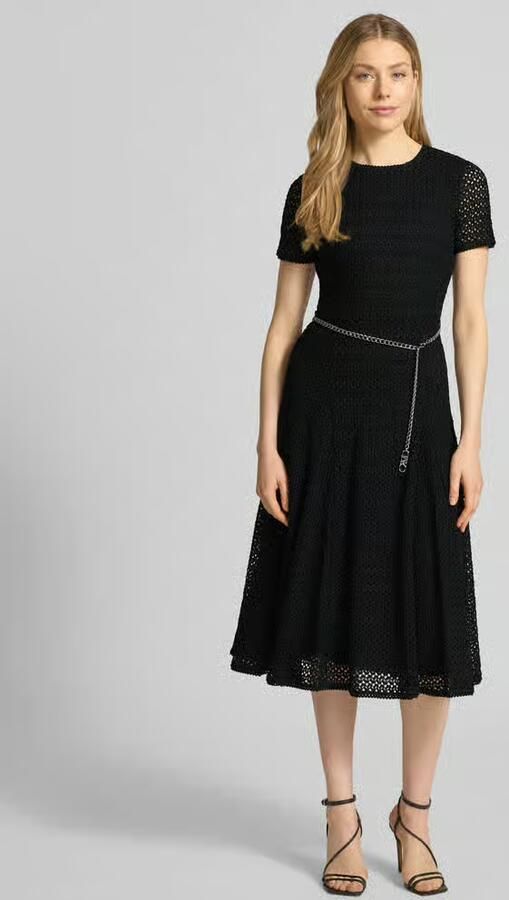 MICHAEL Kors Midijurk met riem in schakelkettinglook - Foto 3
