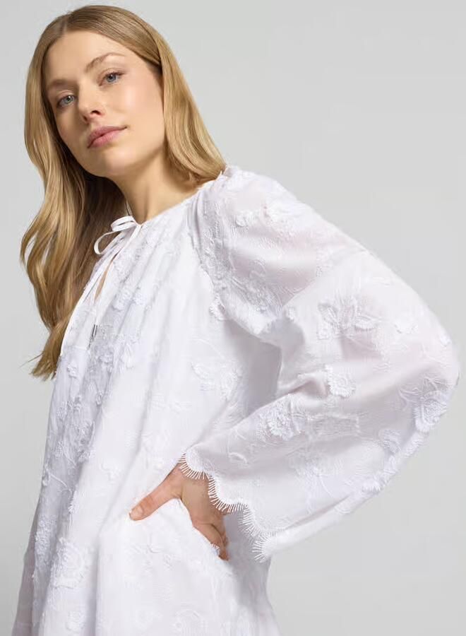MICHAEL Kors mini-jurk met kant en kimonomouwen