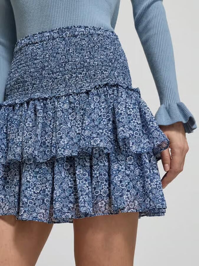 MICHAEL Kors Minirok met Volantzoom en Smokdetails