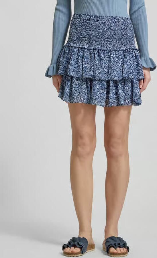 MICHAEL Kors Minirok met Volantzoom en Smokdetails - Foto 4