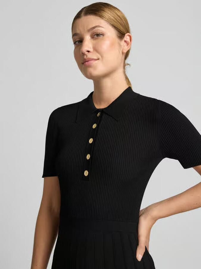 MICHAEL Kors Polojurk van viscosemix met knoopsluiting - Foto 2