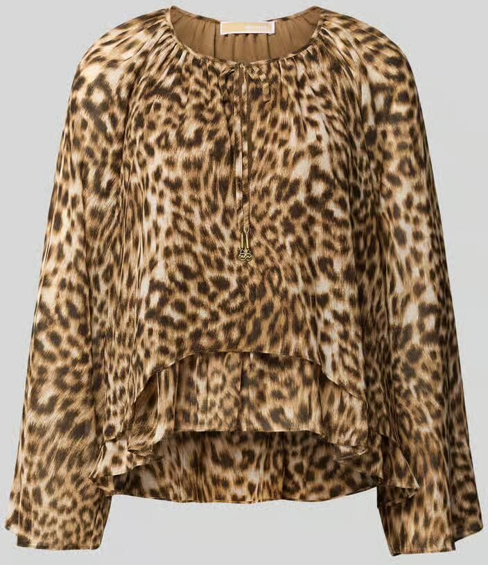 MICHAEL Kors Regular fit blouse in all-over look met vetersluiting
