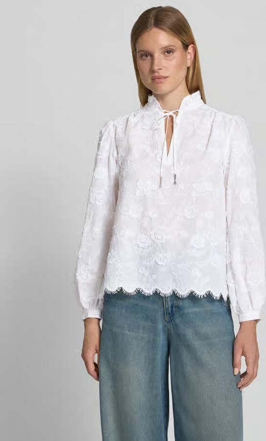 MICHAEL Kors regular fit blouse met stitchings - Foto 4