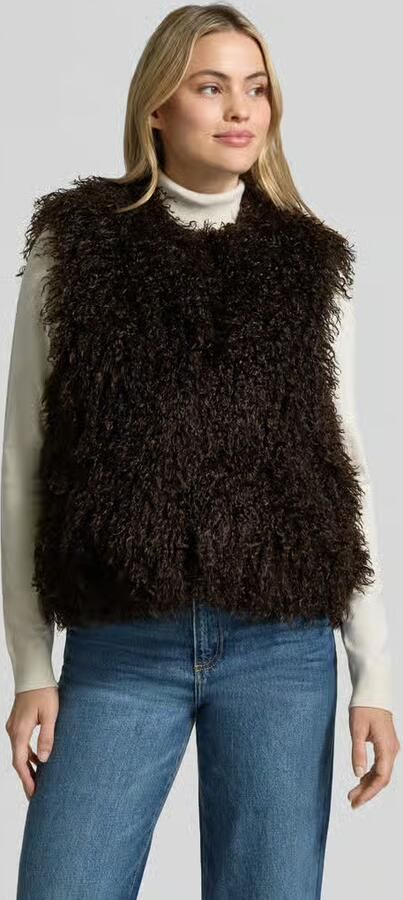 MICHAEL Kors Regular fit bodywarmer van imitatiebont - Foto 2