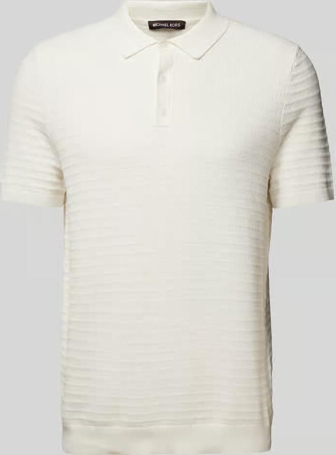 Michael Kors Regular fit poloshirt van een mix van katoen en zijde model 'TUCK STRIPE' - Foto 2