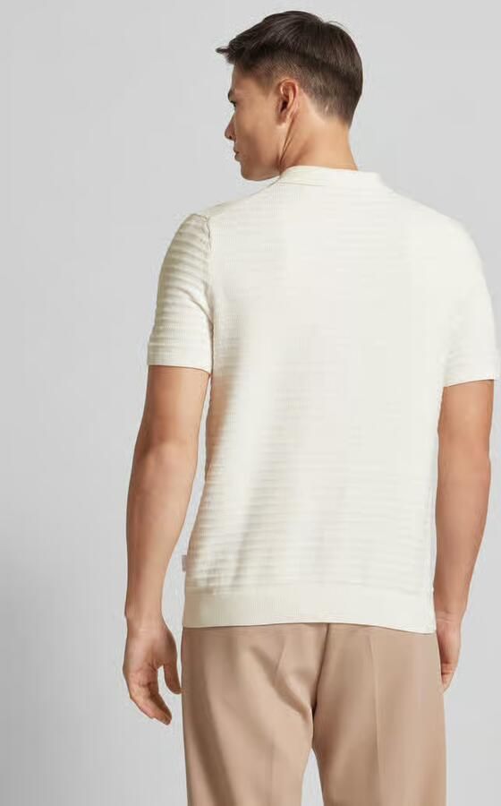 Michael Kors Regular fit poloshirt van een mix van katoen en zijde model 'TUCK STRIPE' - Foto 2